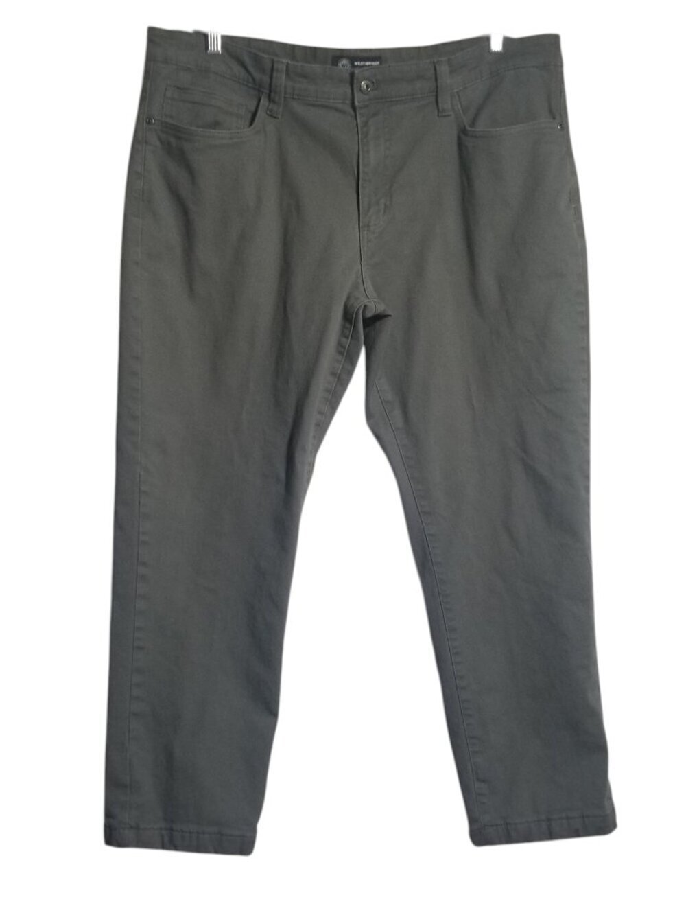 Weatherproof Men's Plaid Flannel Lined Canvas Cargo Pants Sz 40 X 28.5